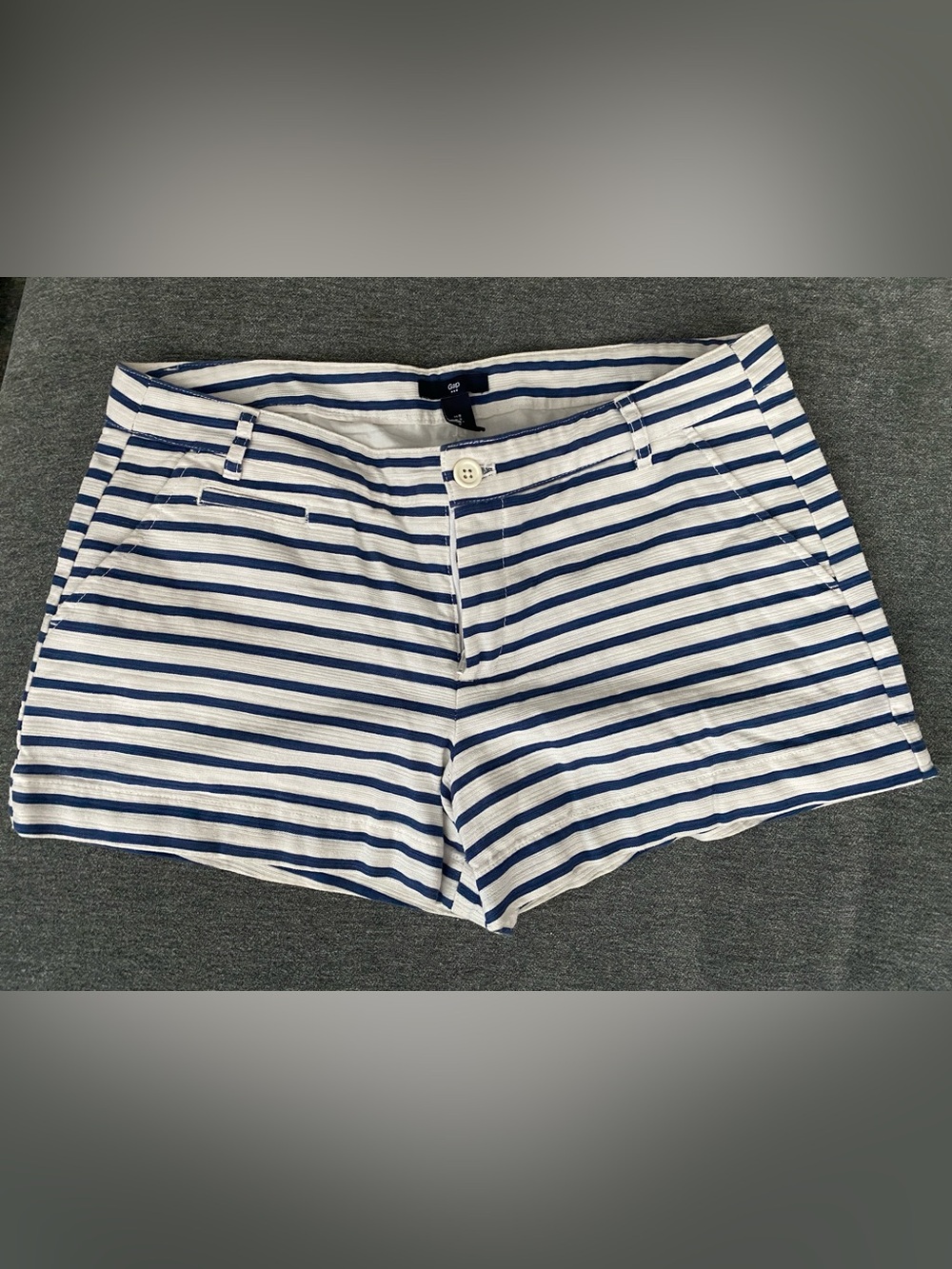 Gap Navy & White Striped Shorts